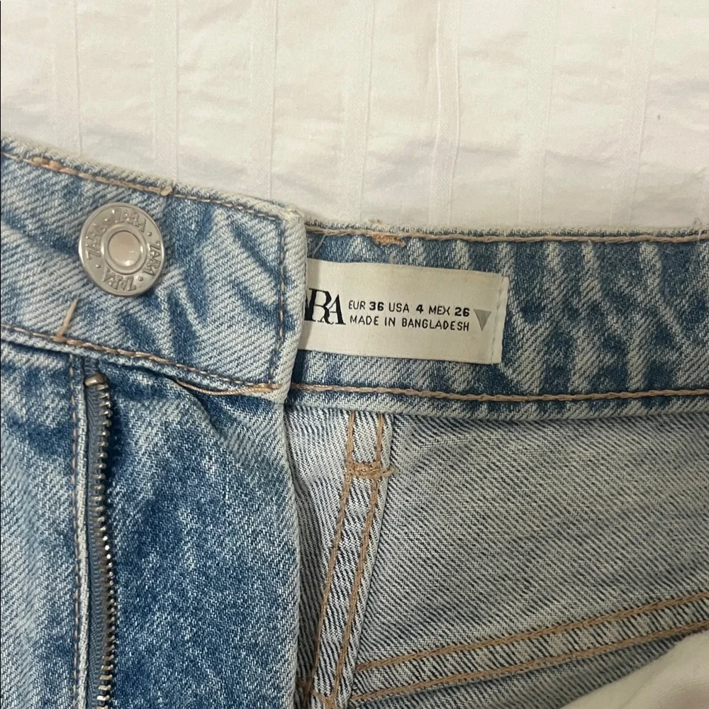 Zara Blue Jean Shorts - Picture 3 of 3